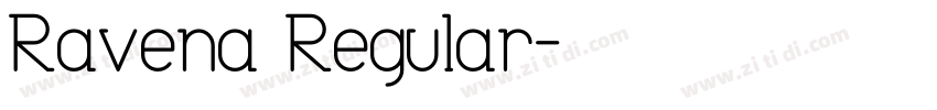 Ravena Regular字体转换